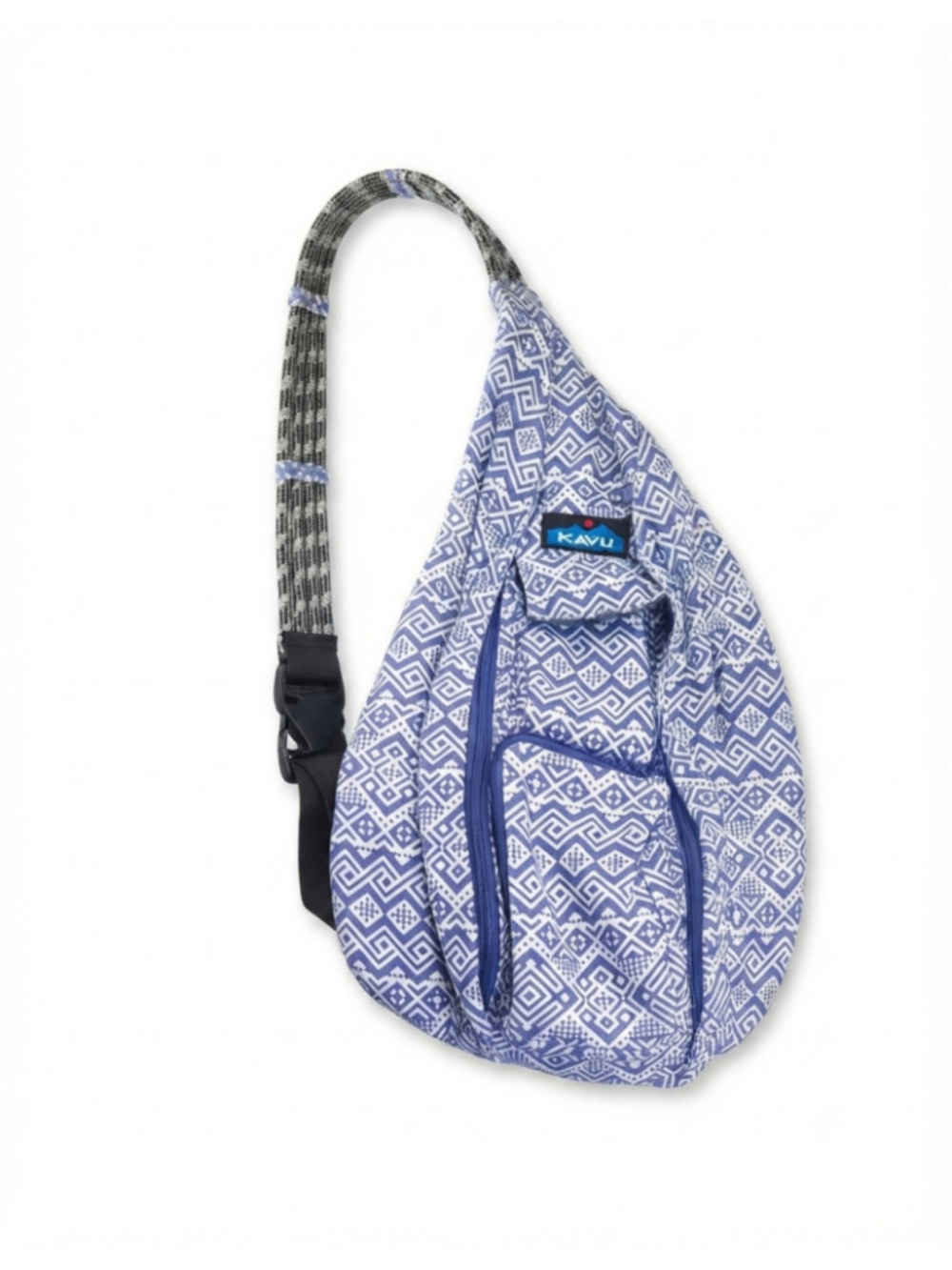 KAVU Rope Sling Crossbody Bag -"Purple Quilt" hiking backpack